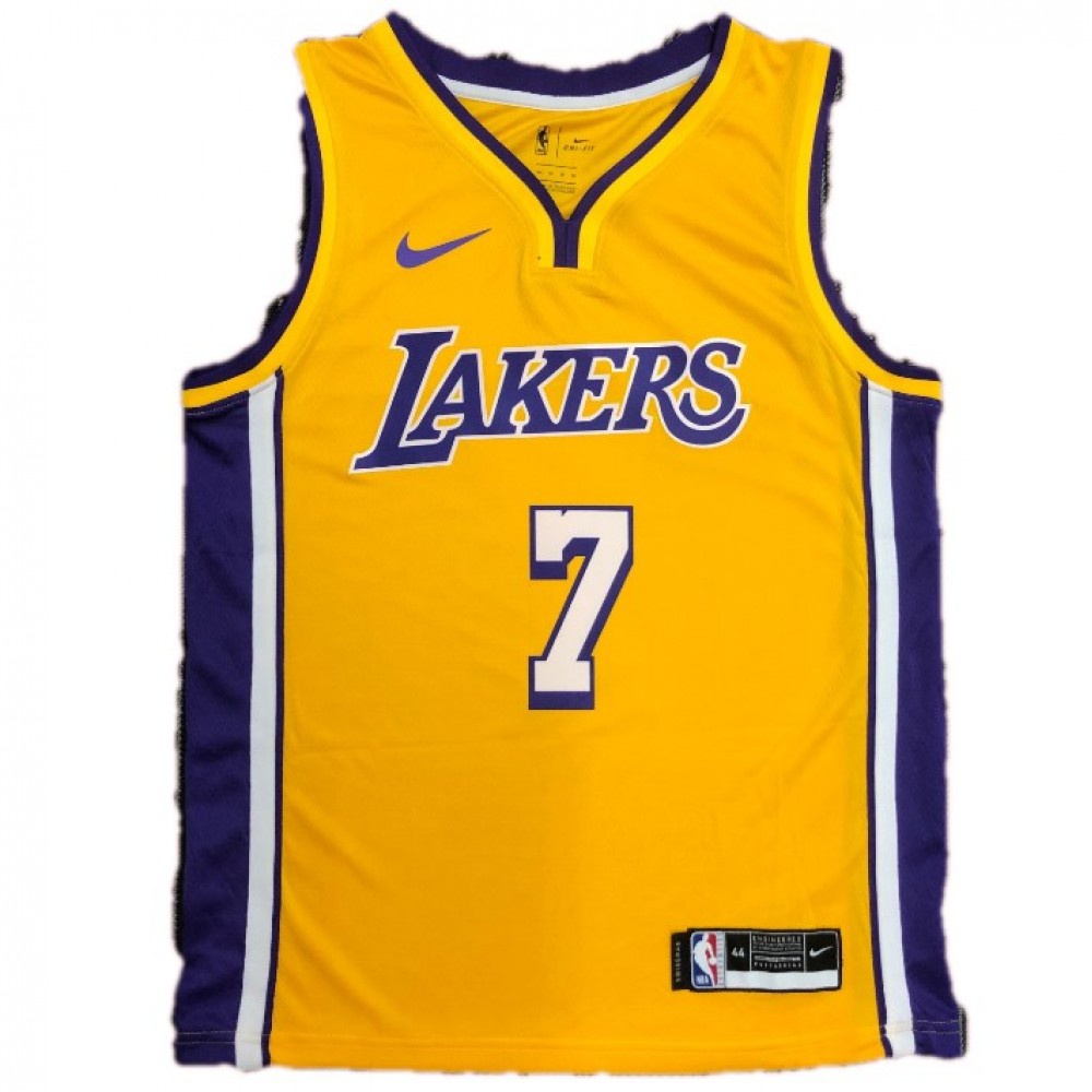 Men's Los Angeles Lakers Carmelo Anthony #7 Yellow Swingman Jersey - Icon Edition-Pro Kit Vault | Brand New 26/27 Sports Jerseys